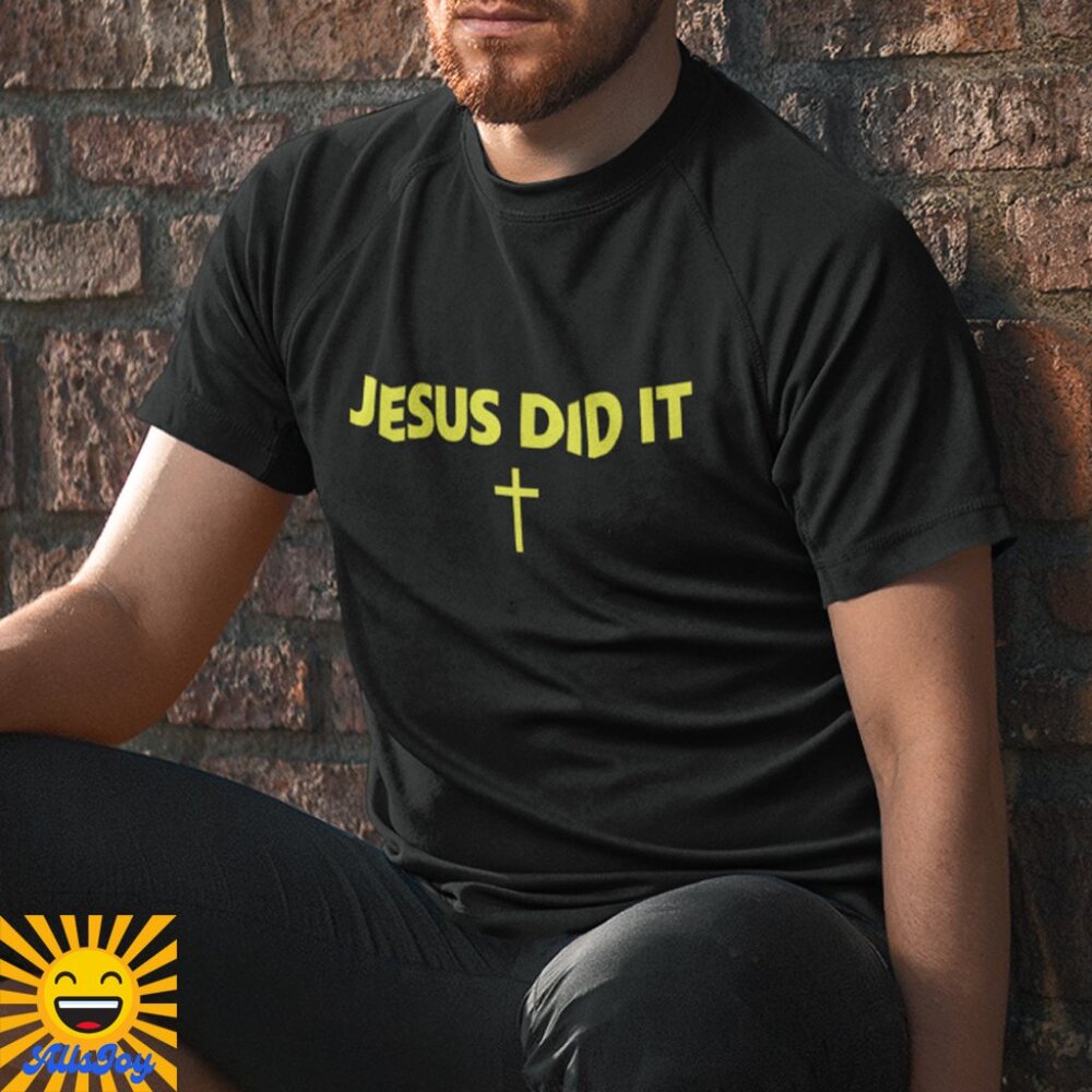 JESUS DID IT Graphic Tee Black T-Shirt